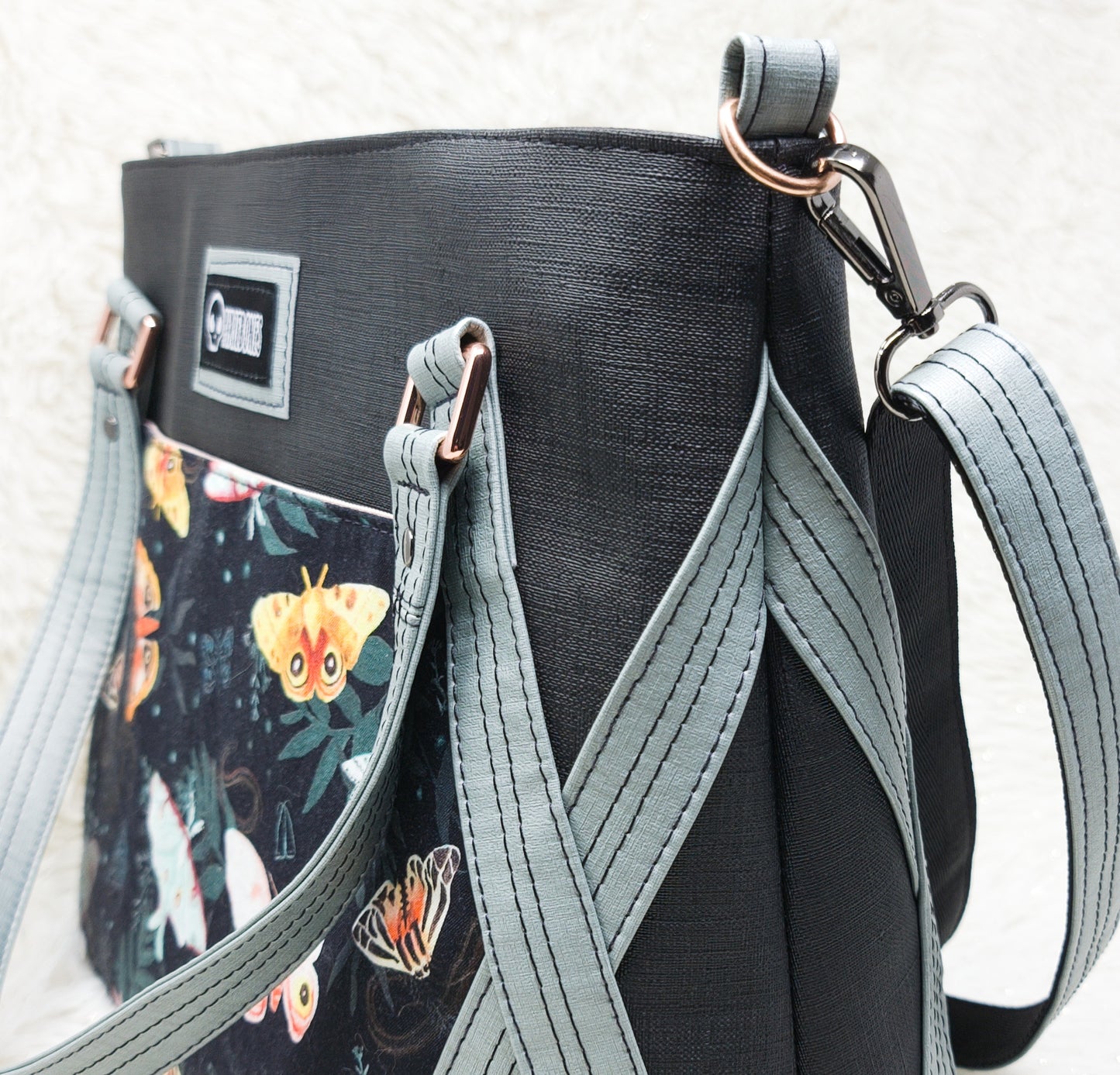 Night Moths Passion Flower Tote Bag