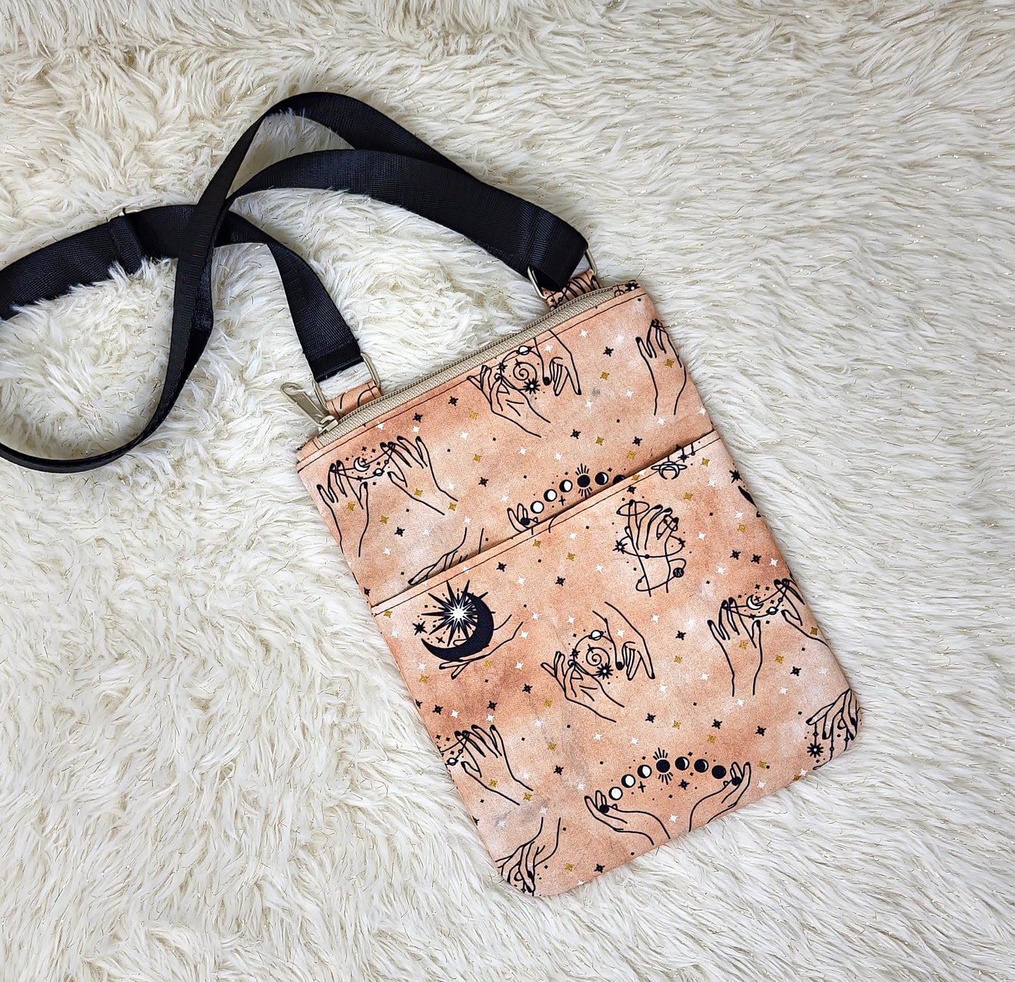 Celestial Hands Crossbody Bag Small
