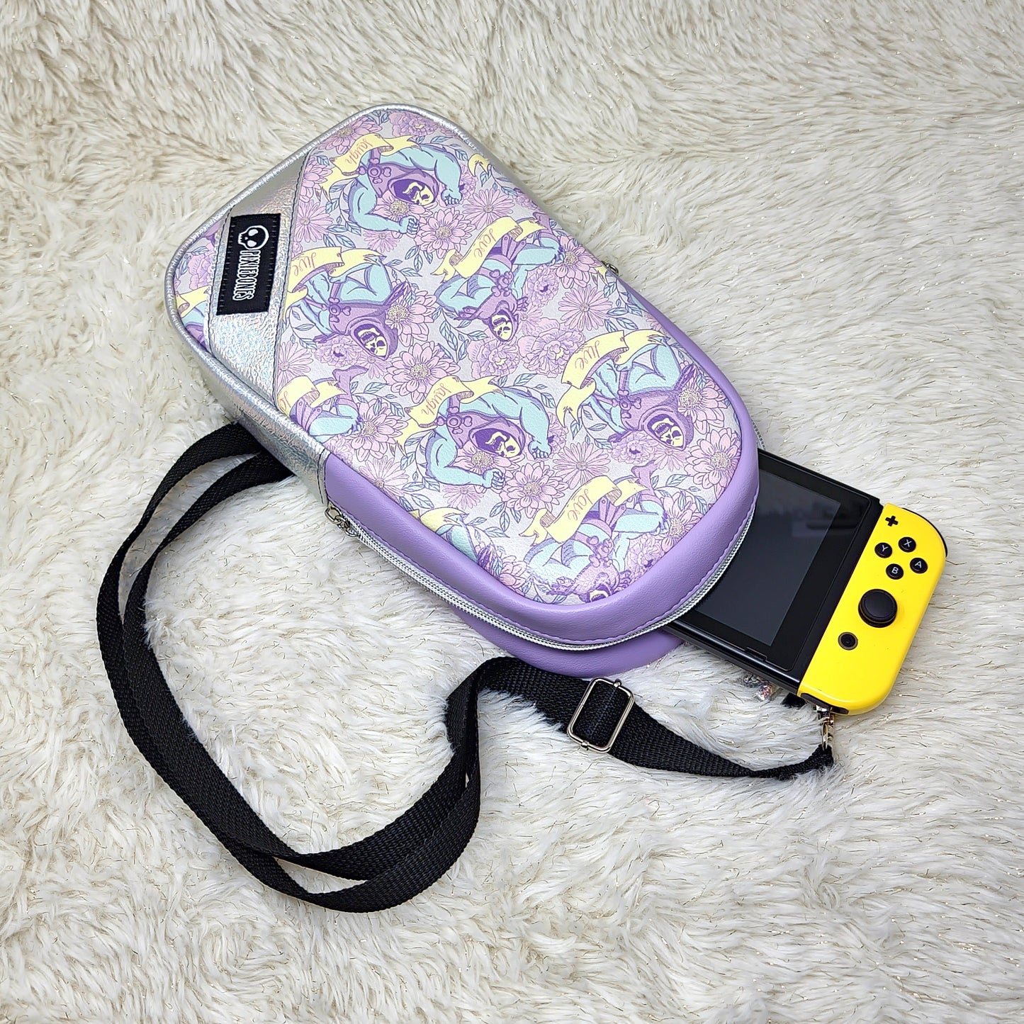 Purple Live Laugh MYAH Rosie Sling Bag