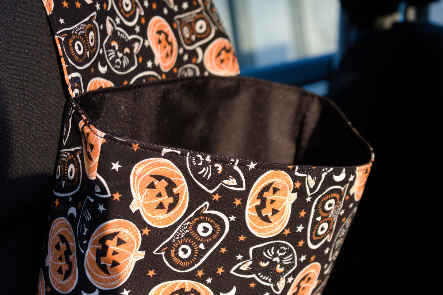 Dark Hallows Eve Car Trash Can