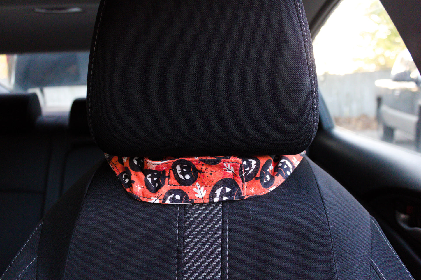 Dark Pumpkins Car Trash Can