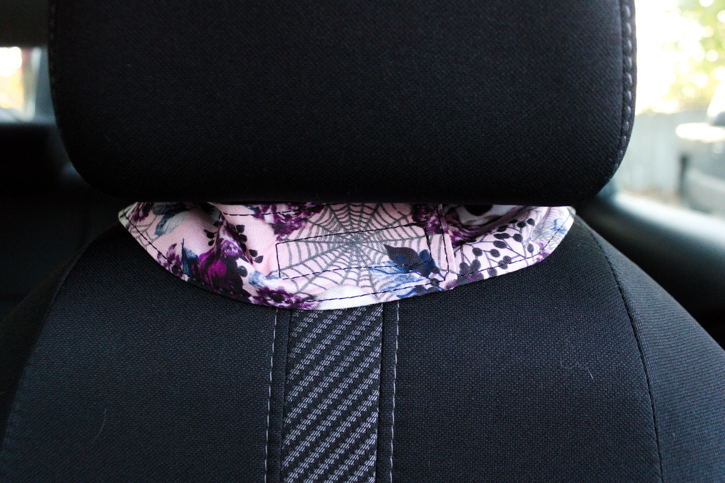 Pink Autumn Bones Car Trash Can