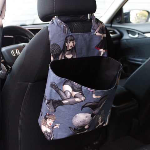 Witch Pin-Ups Car Trash Can