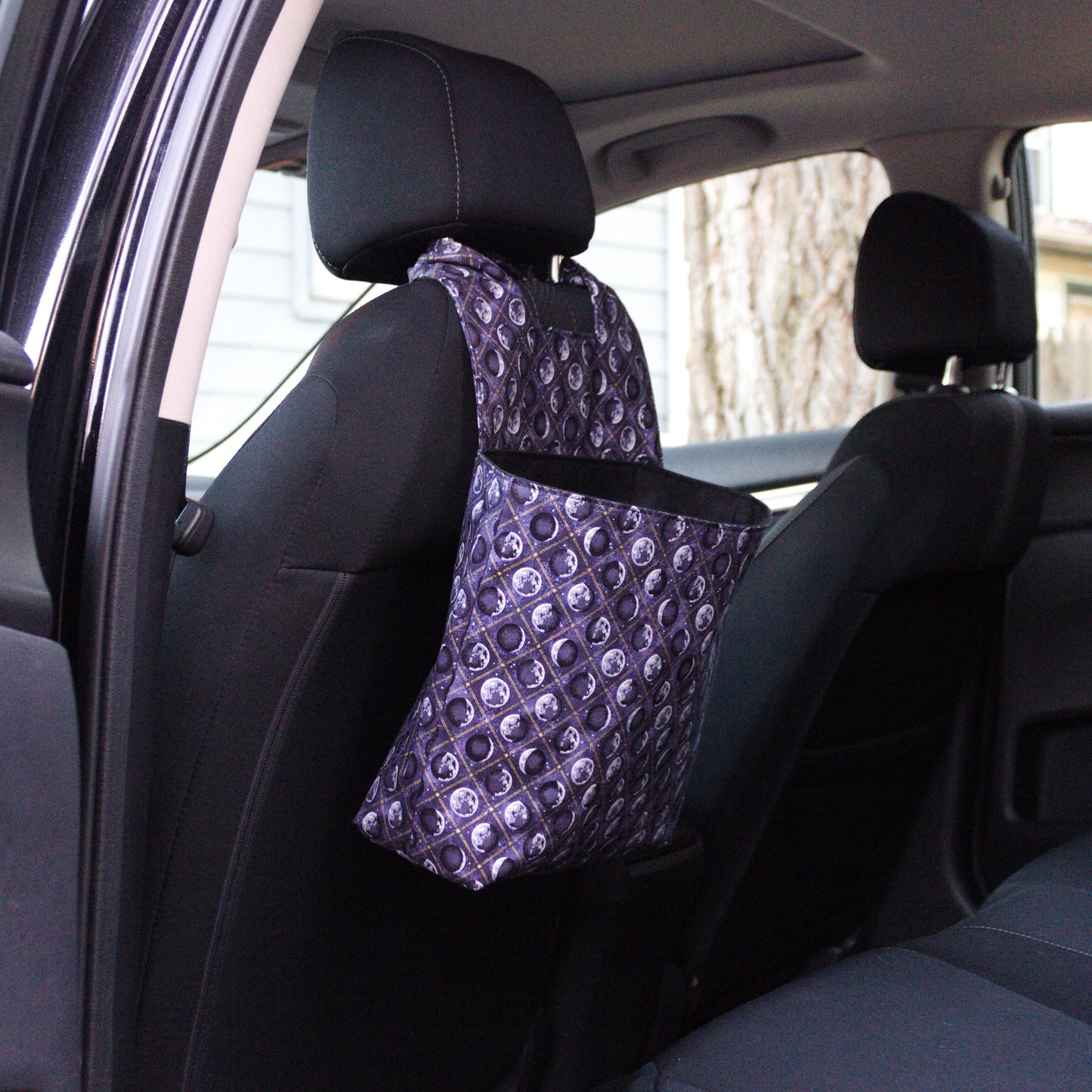 Moon Phase Car Trash Can