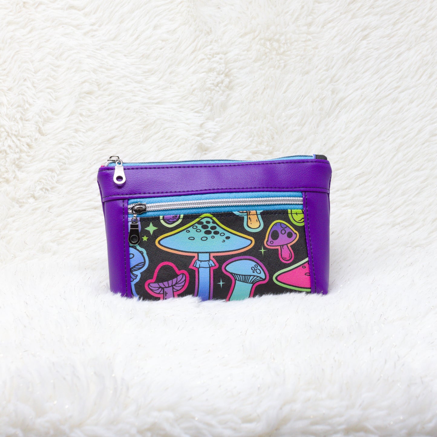 Neon Shrooms Devon Pouch