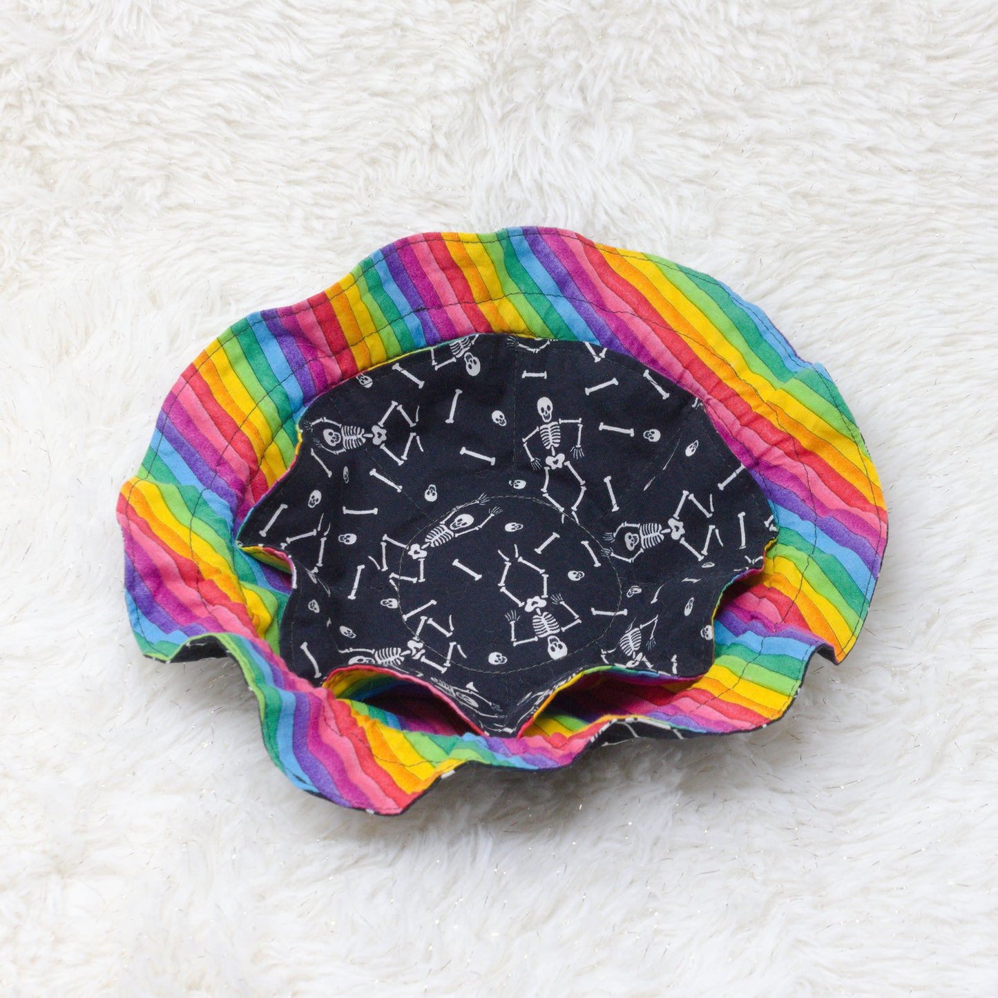 Rainbow Skeletons Dice/Jewelry Bag