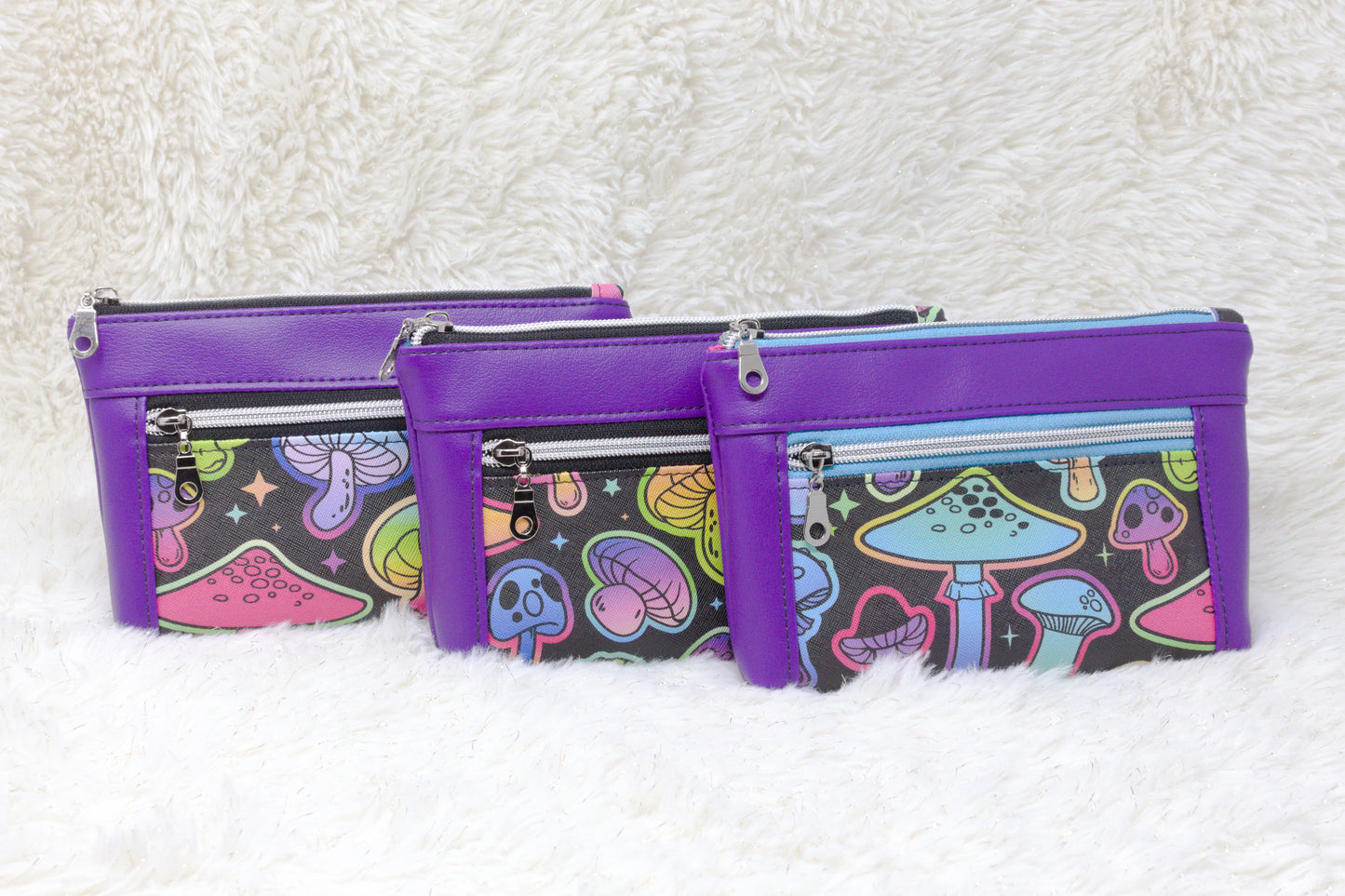 Neon Shrooms Devon Pouch