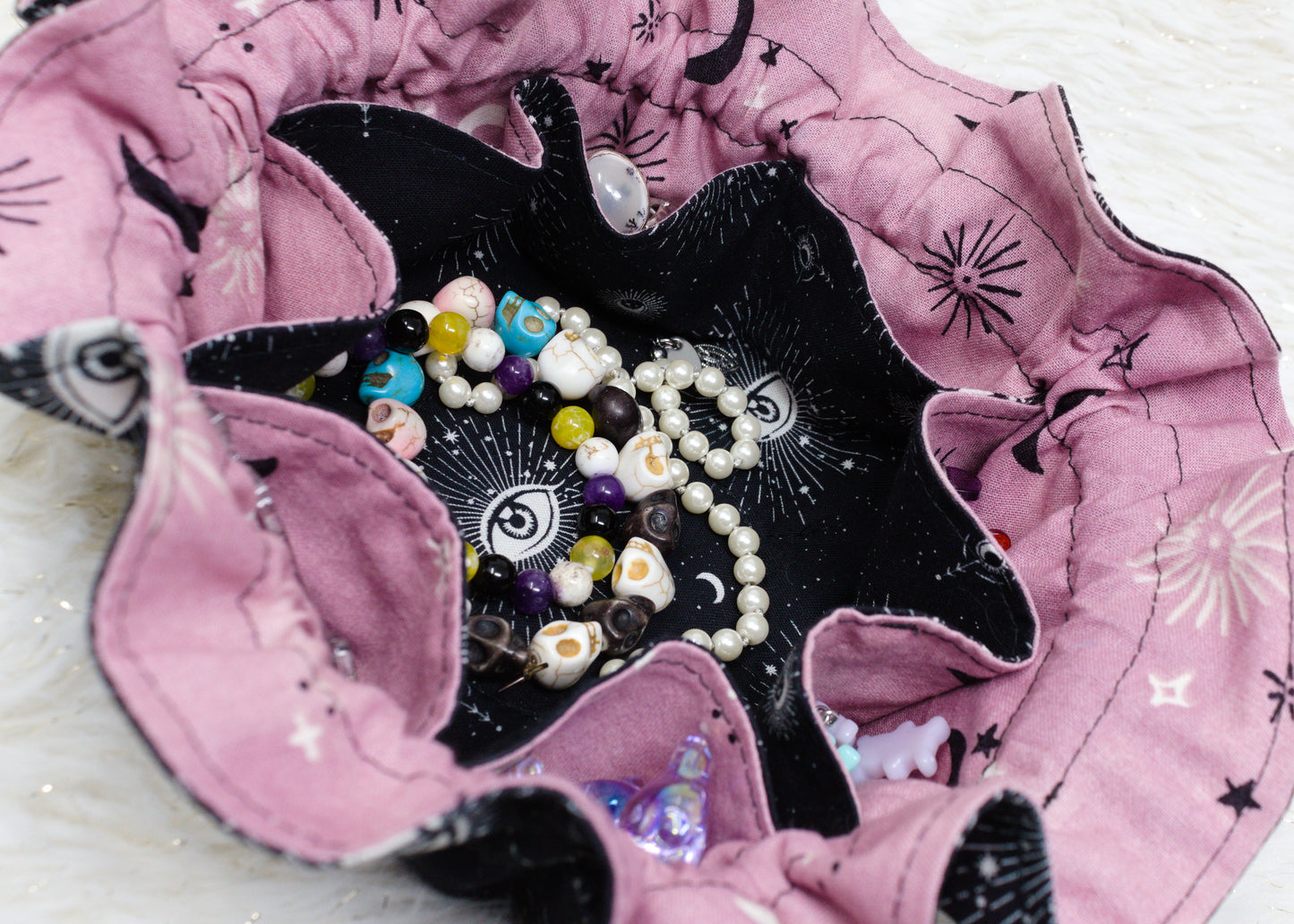 Mystic Eyes Dice/Jewelry Bag