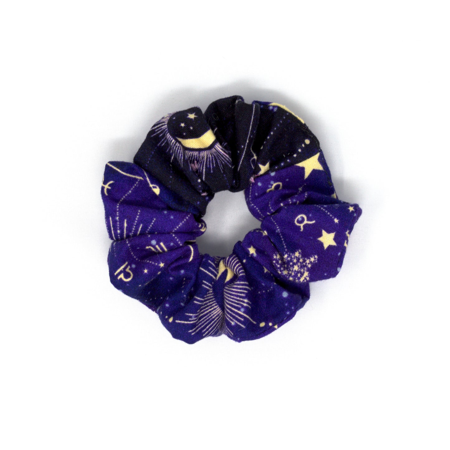 Purple Moon & Stars Scrunchie