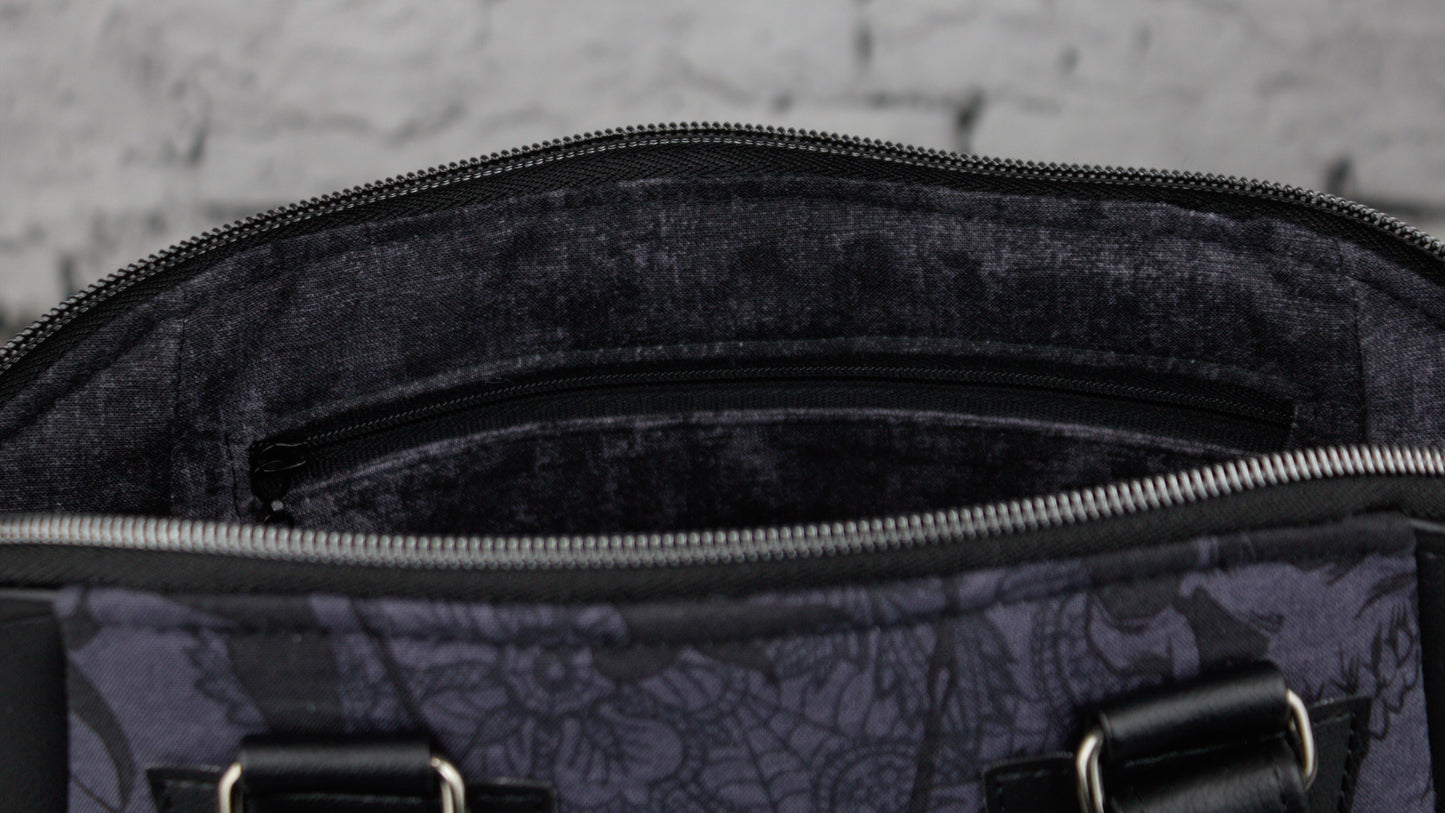 Dark Black Widow Annette Handbag