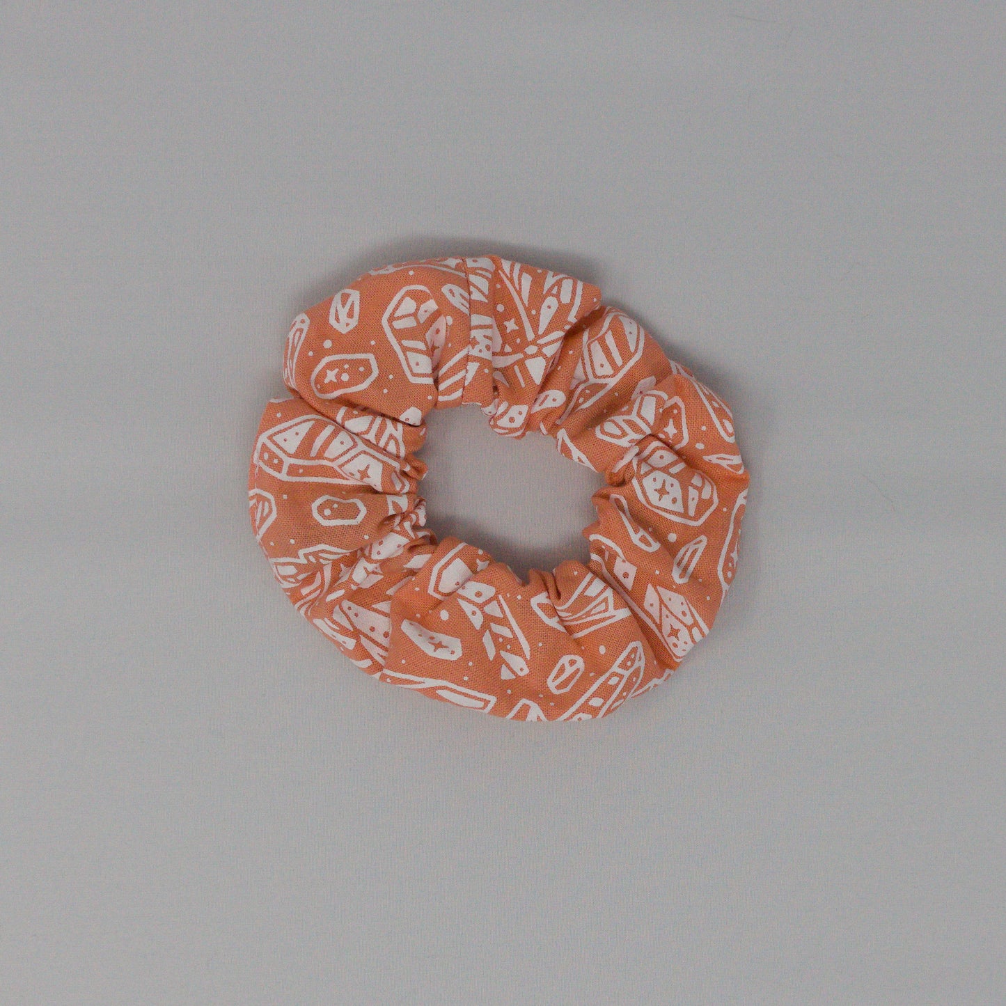 Coral Crystals Scrunchie