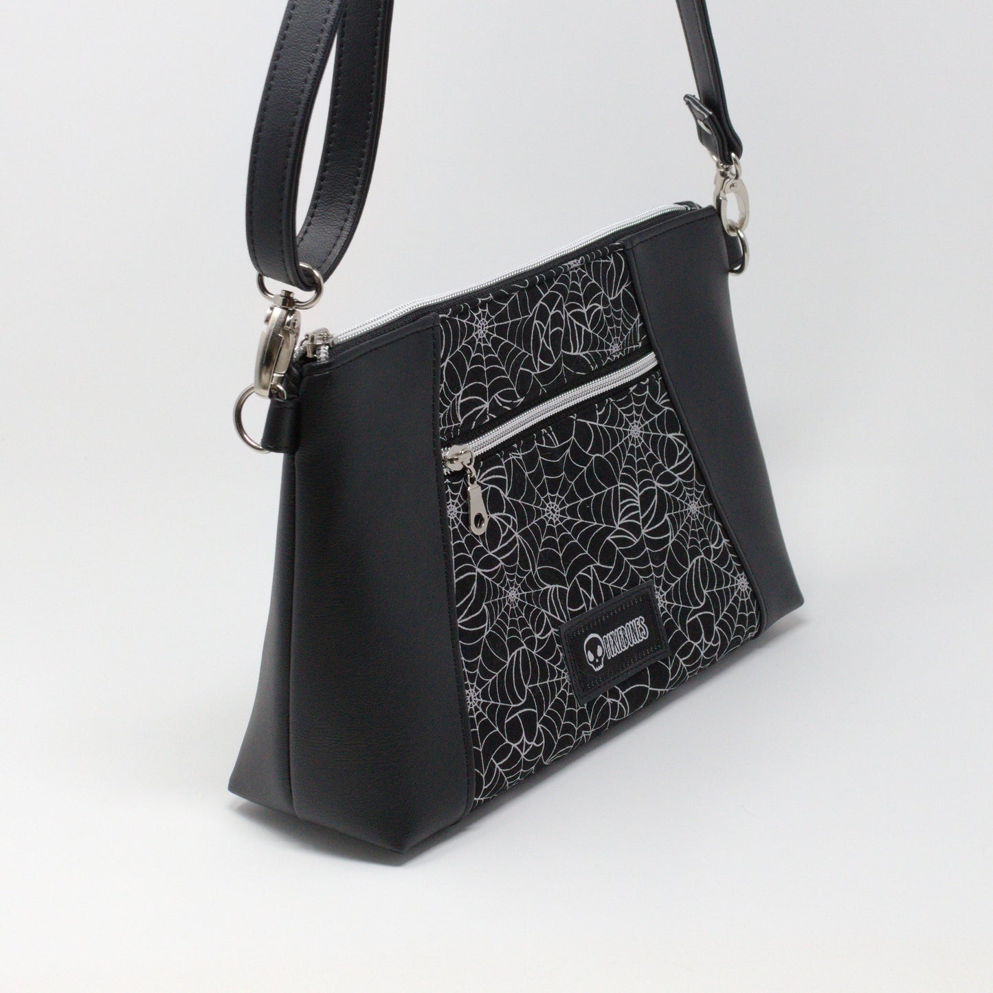 Silver Web Shoulder Bag