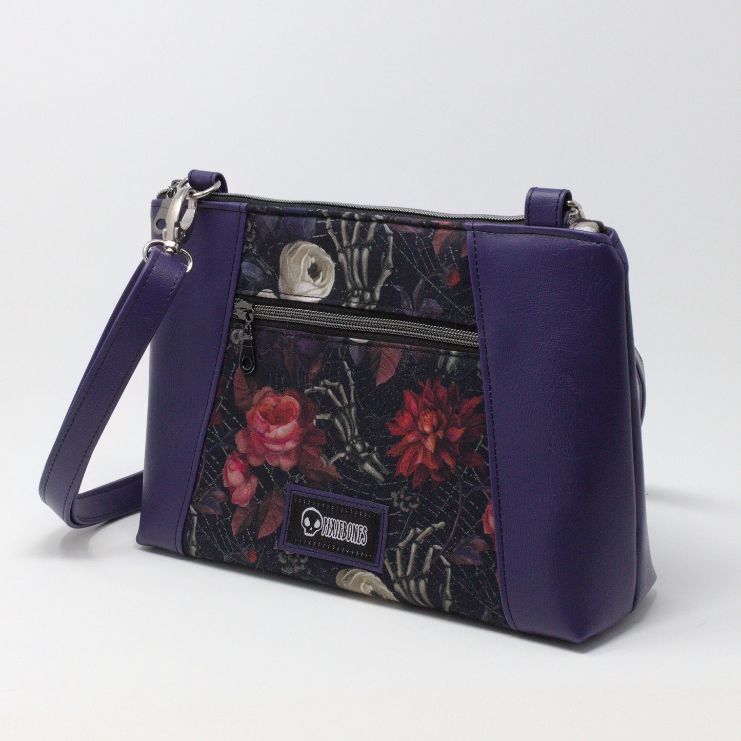Flowers & Bones Shoulder Bag