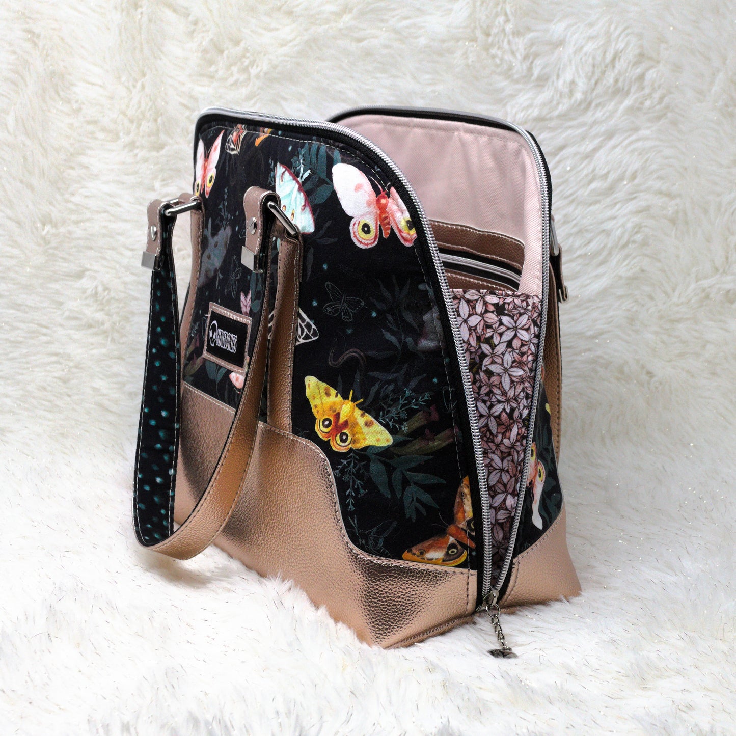 Night Moths Boronia Bowler Bag