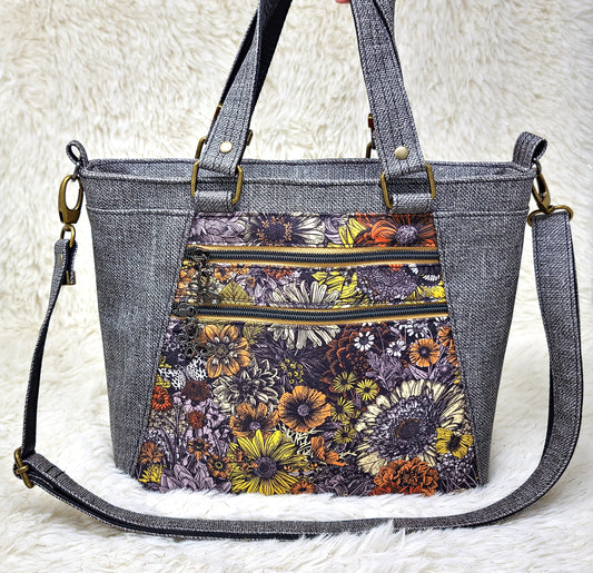 Autumn Flowers Apothecary Handbag
