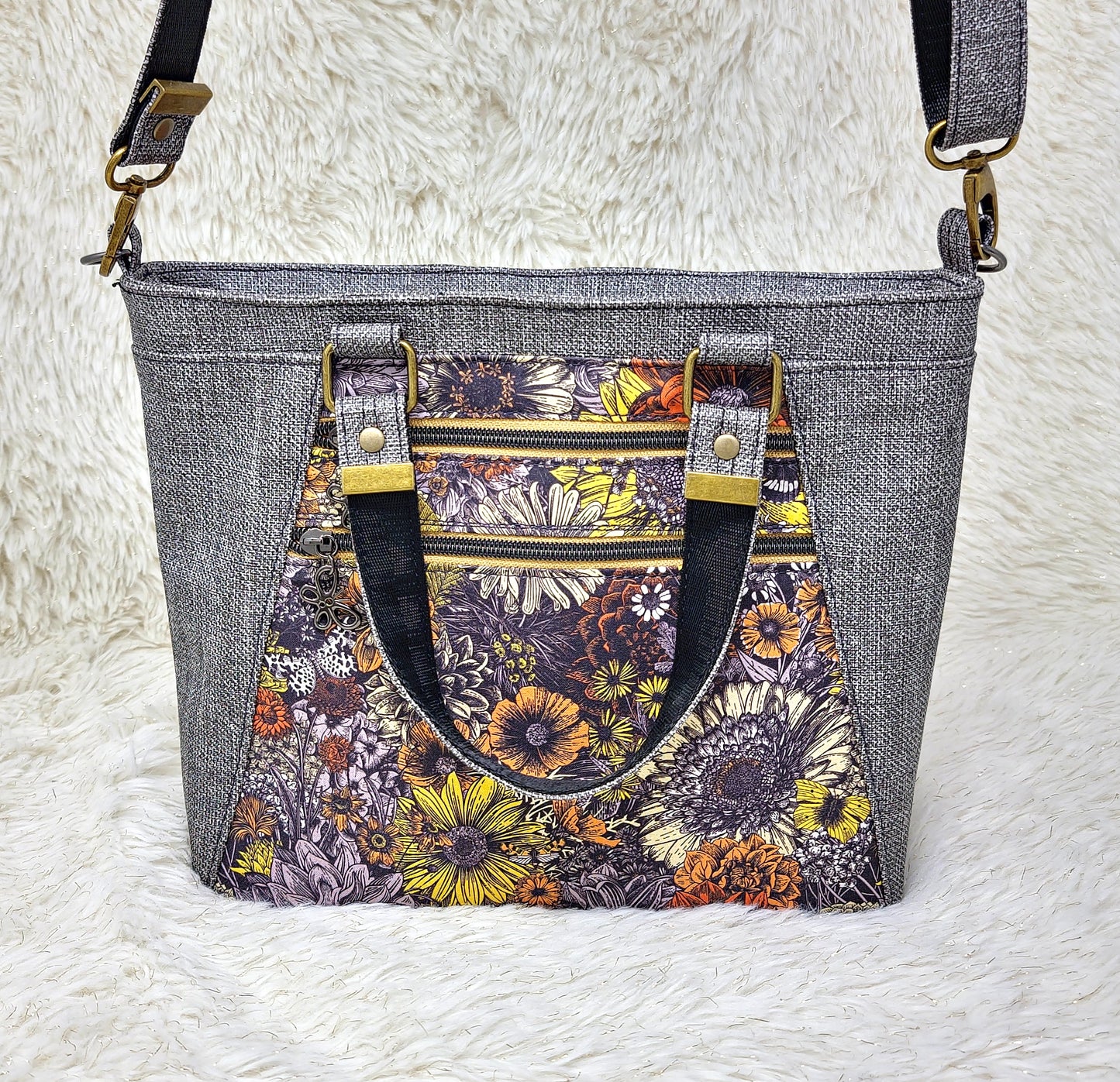 Autumn Flowers Apothecary Handbag