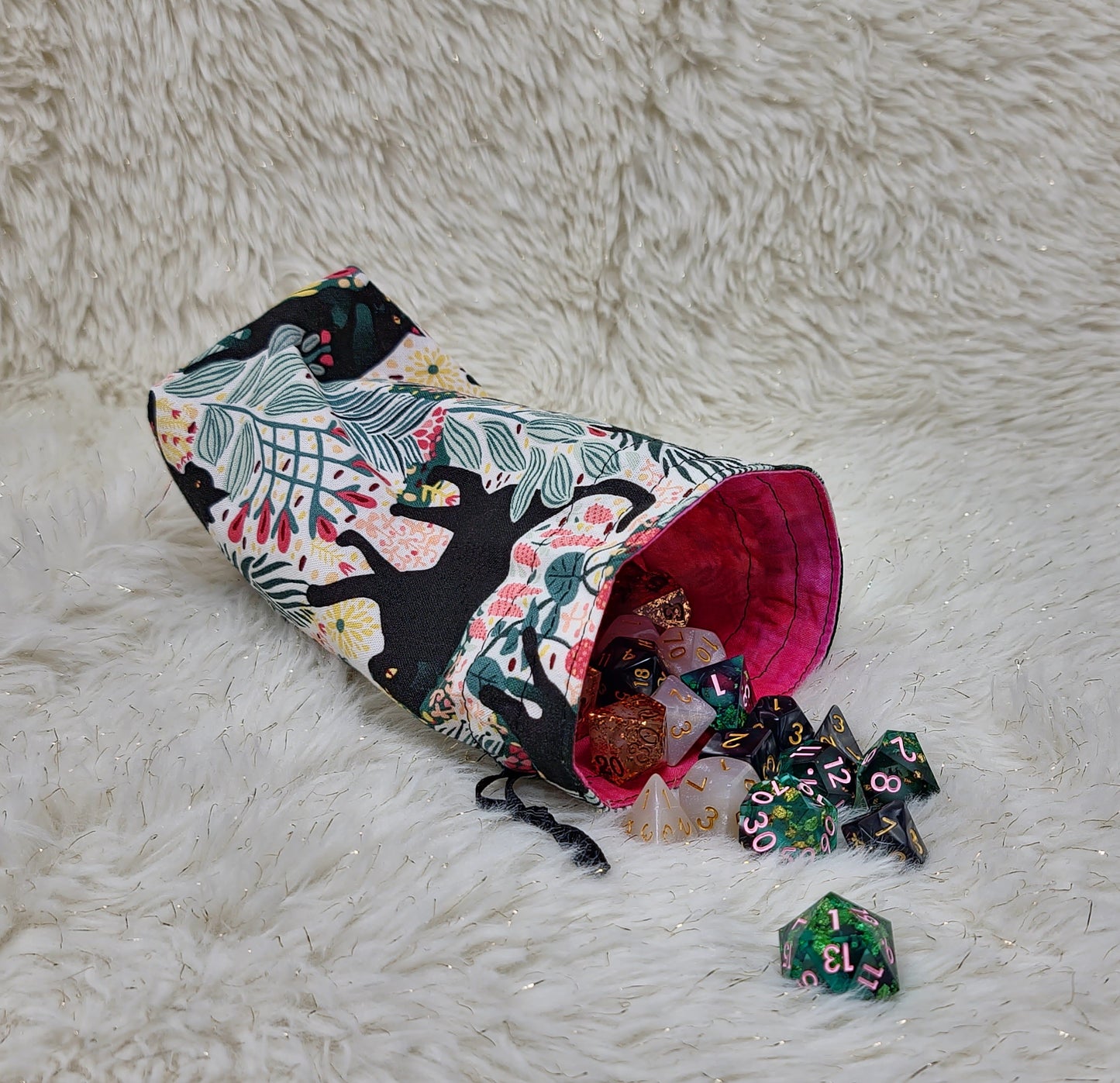 Black Cat Garden Dice Bag