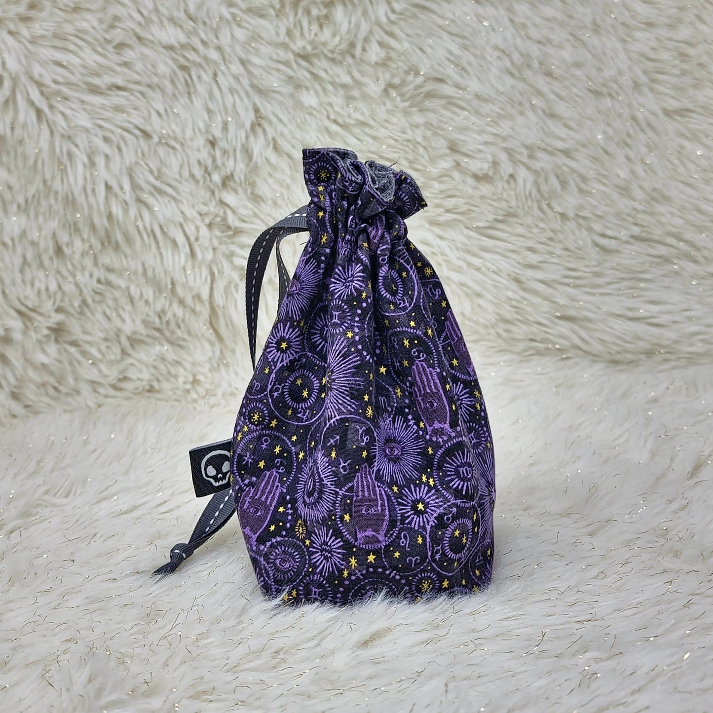 Purple Celestial Dice Bag