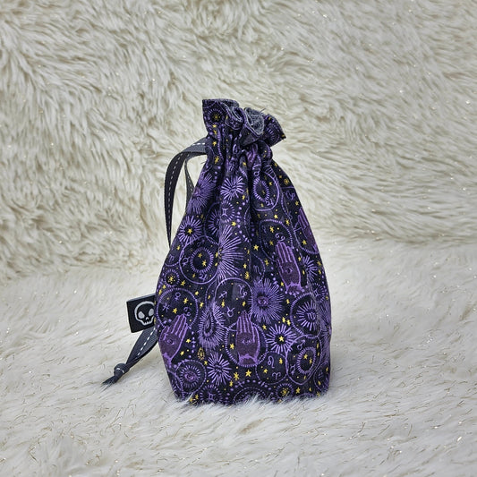 Purple Celestial Dice Bag