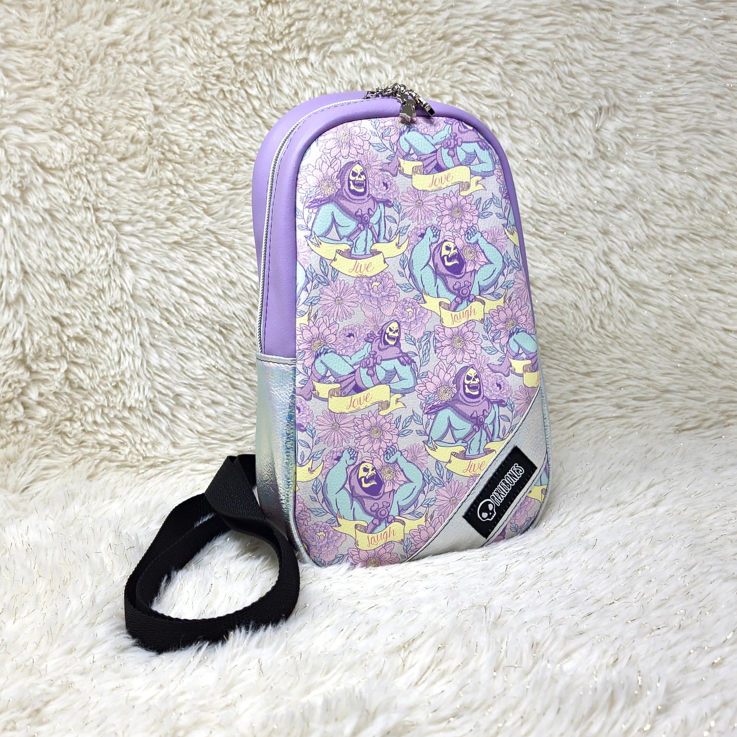 Purple Live Laugh MYAH Rosie Sling Bag