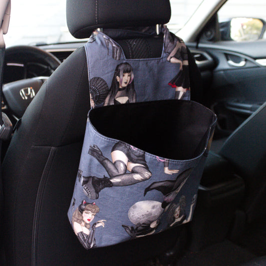 Witch Pin-Ups Car Trash Can