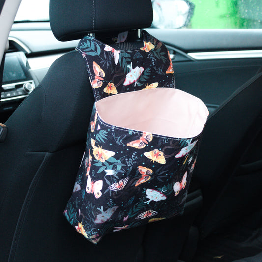 Night Moths Car Trash Can