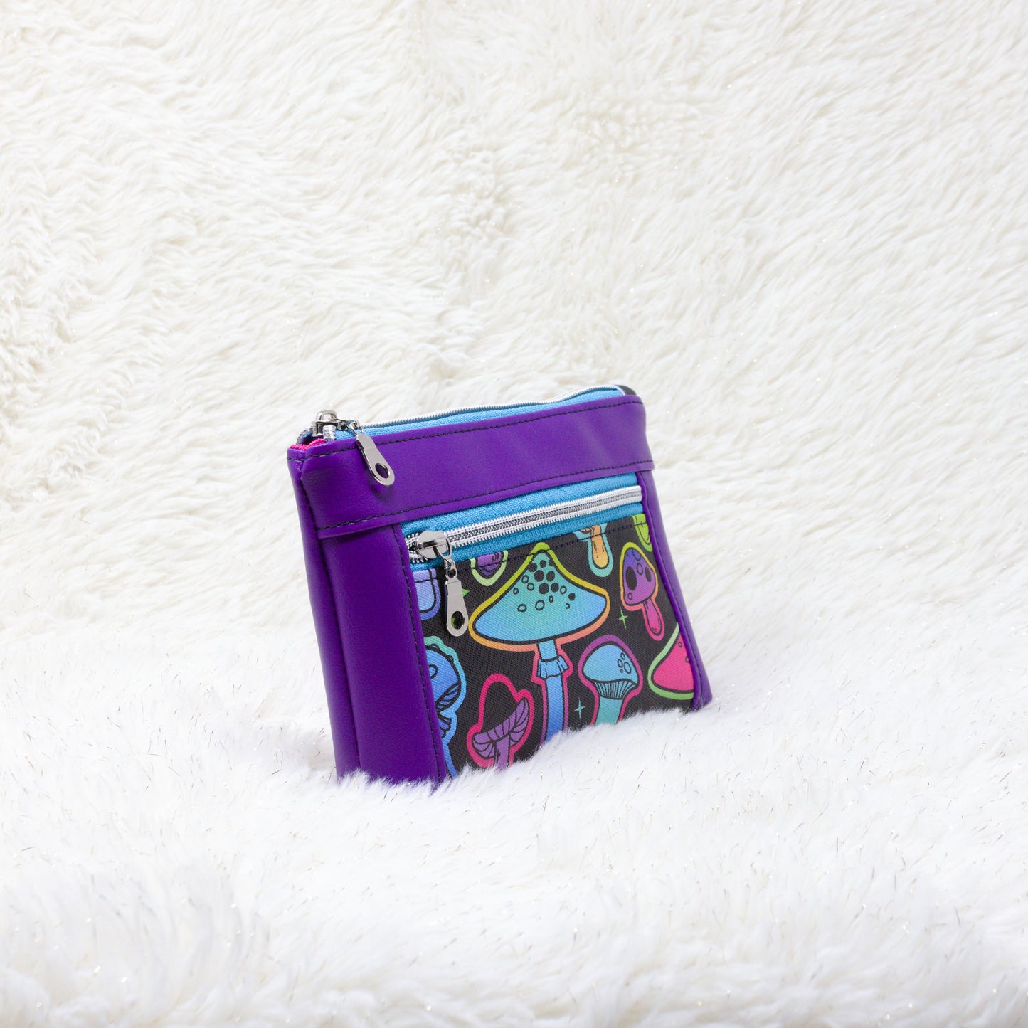Neon Shrooms Devon Pouch