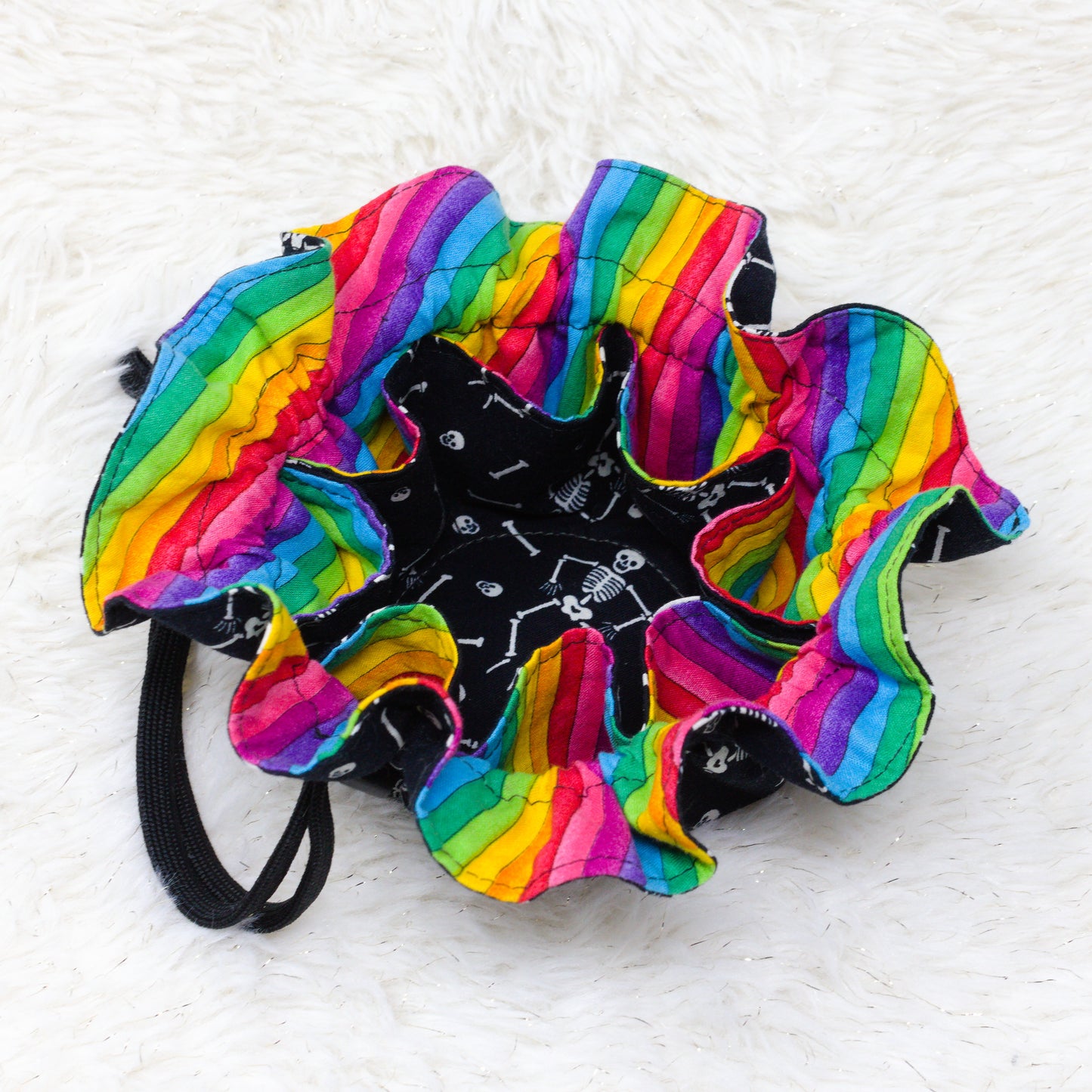 Rainbow Skeletons Dice/Jewelry Bag