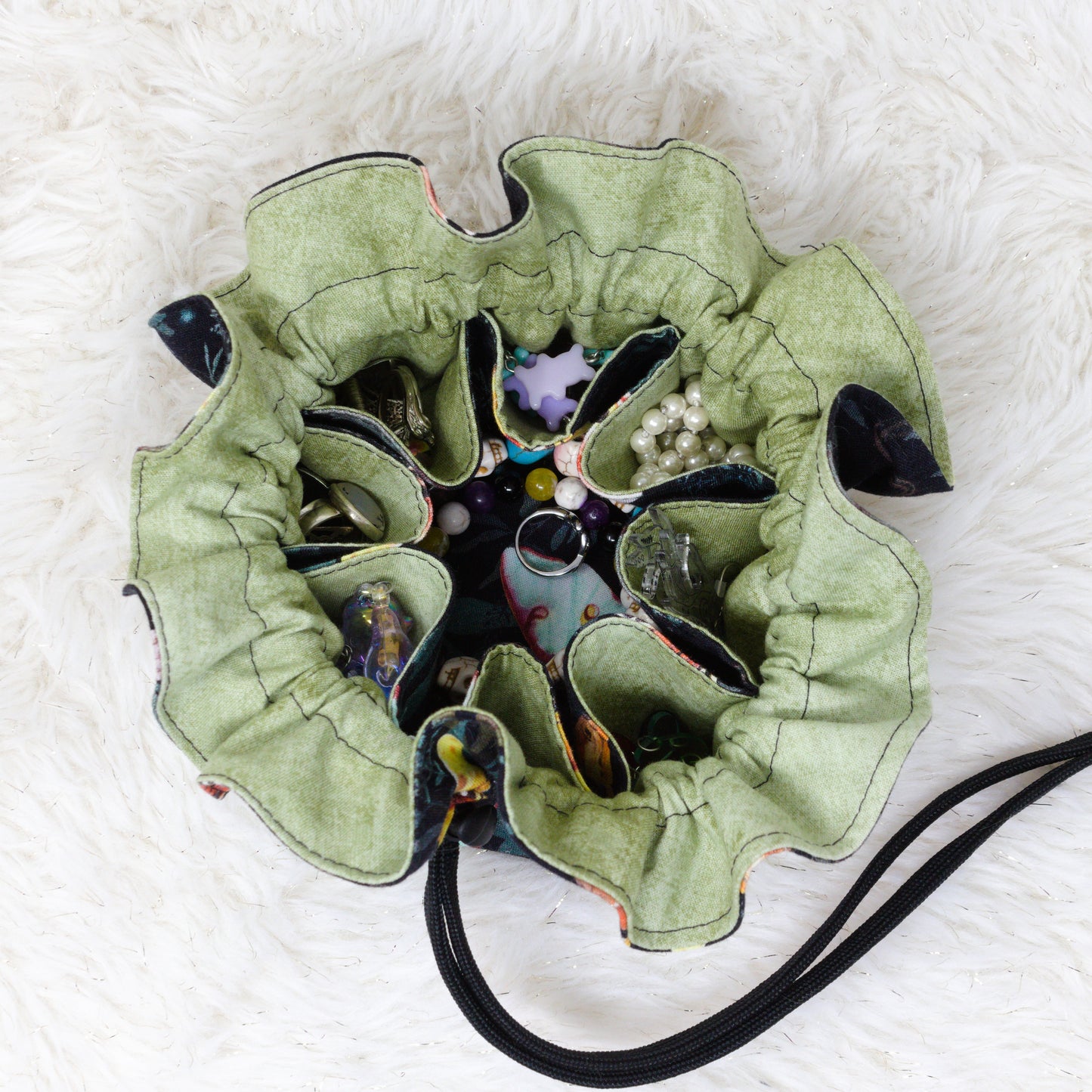 Dark Moths Dice/Jewelry Bag