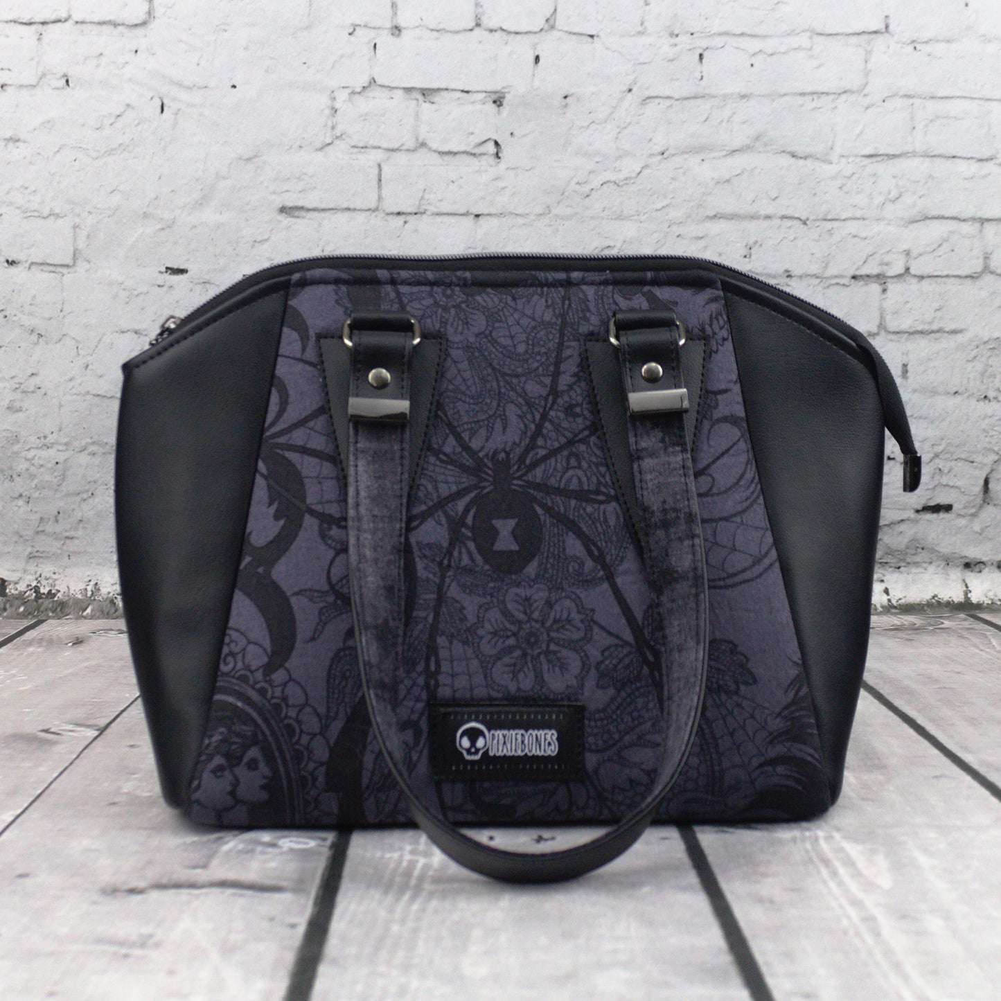 Dark Black Widow Annette Handbag