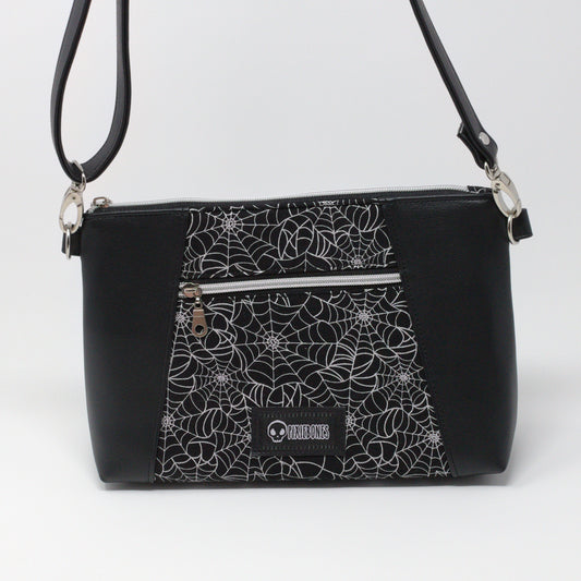 Silver Web Shoulder Bag