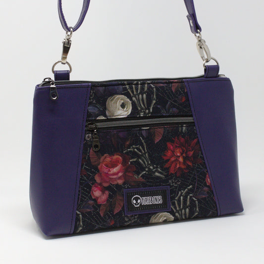 Flowers & Bones Shoulder Bag
